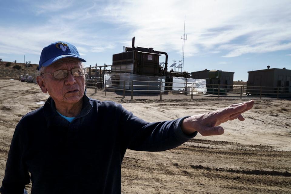Community leader Daniel Tso is concerned about the impact of the oil and gas plants in the area (Searchlight New Mexico)