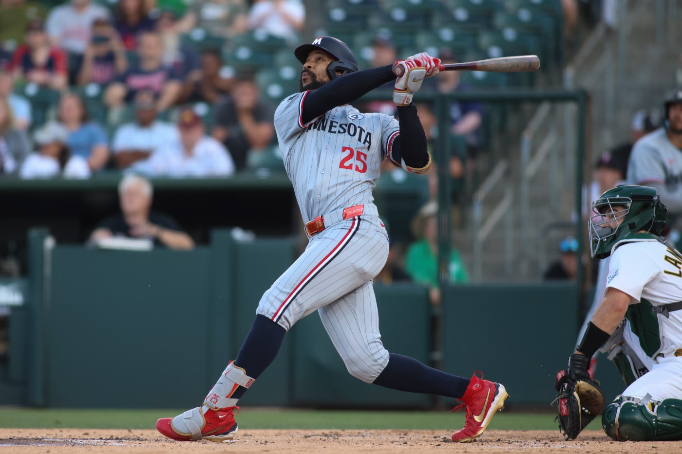 Twins pounce on Athletics in first...