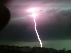 Wildfire smoke yields to severe weather...