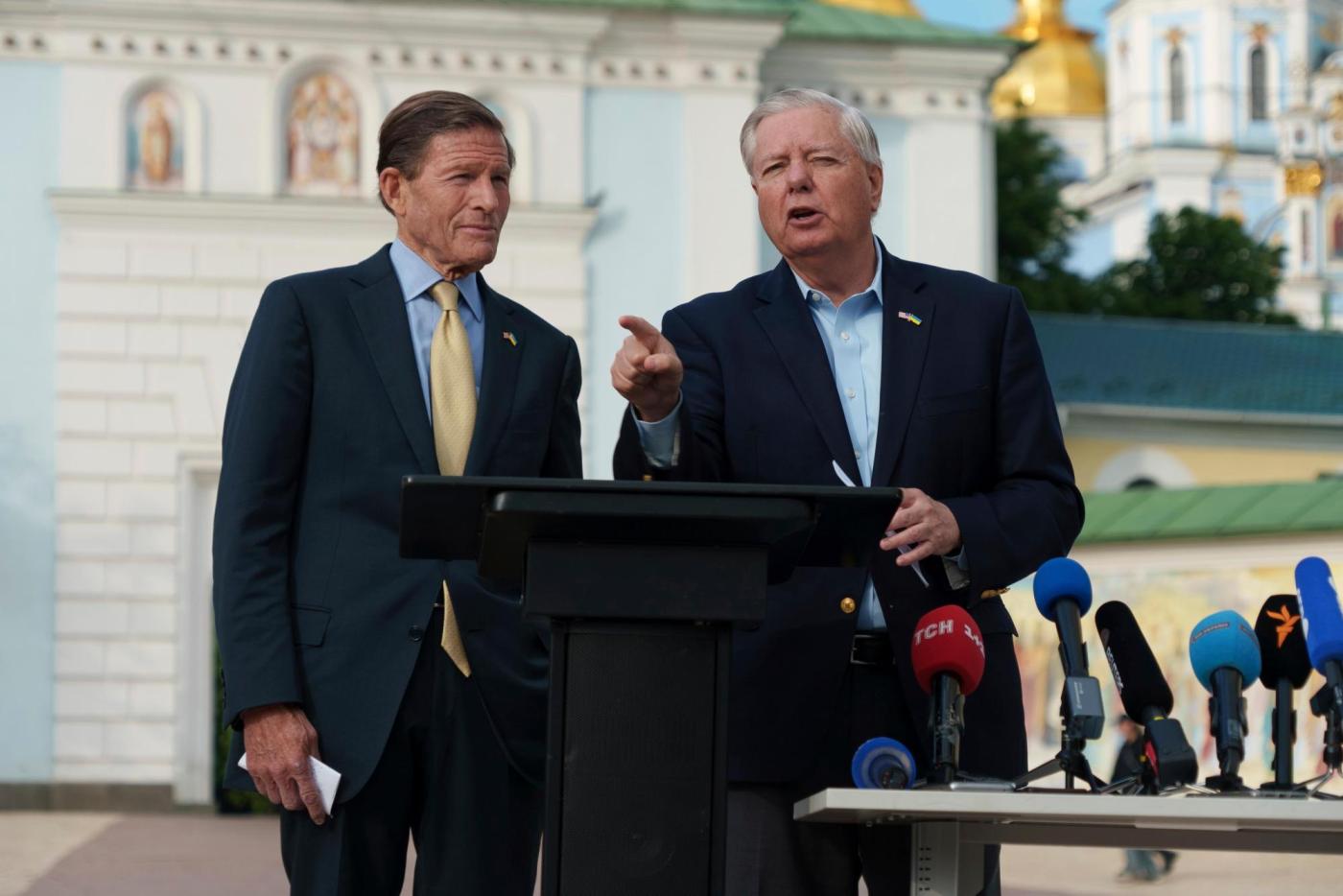 After talks with Zelenskyy and Macron,...