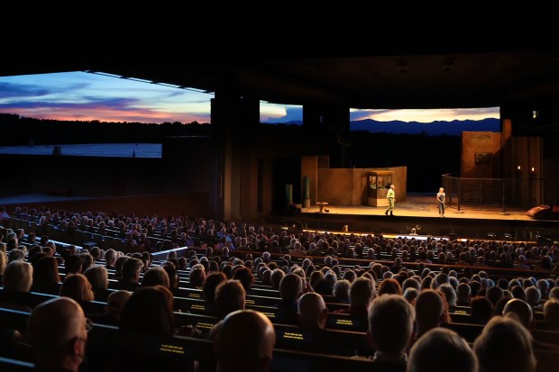 The view from the seats at the Santa Fe Opera. Image provided by Santa Fe Opera.