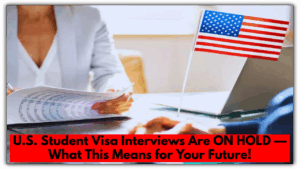 U.S. Student Visa Interviews Are ON...
