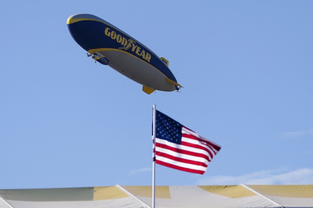 The iconic Goodyear Blimp is 100....