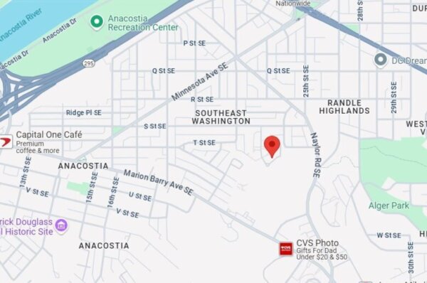Map of the area around 1900 block 23rd St